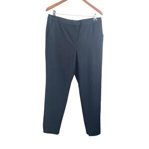 Talbots Women Pants 10 Black Straight Leg Lined Wool‎ Blend Capsule Workwear